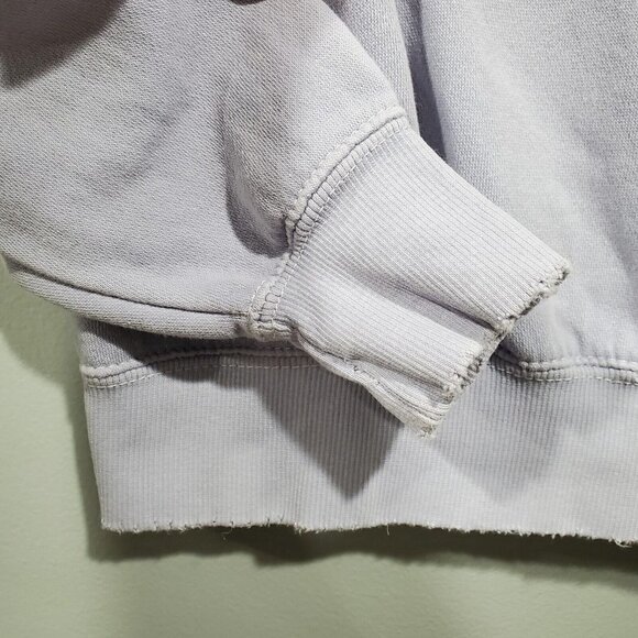 John Galt Sweatshirt Womens OS One Sz S Long Sleeve Pullover Purple Embroidered - Picture 7 of 12